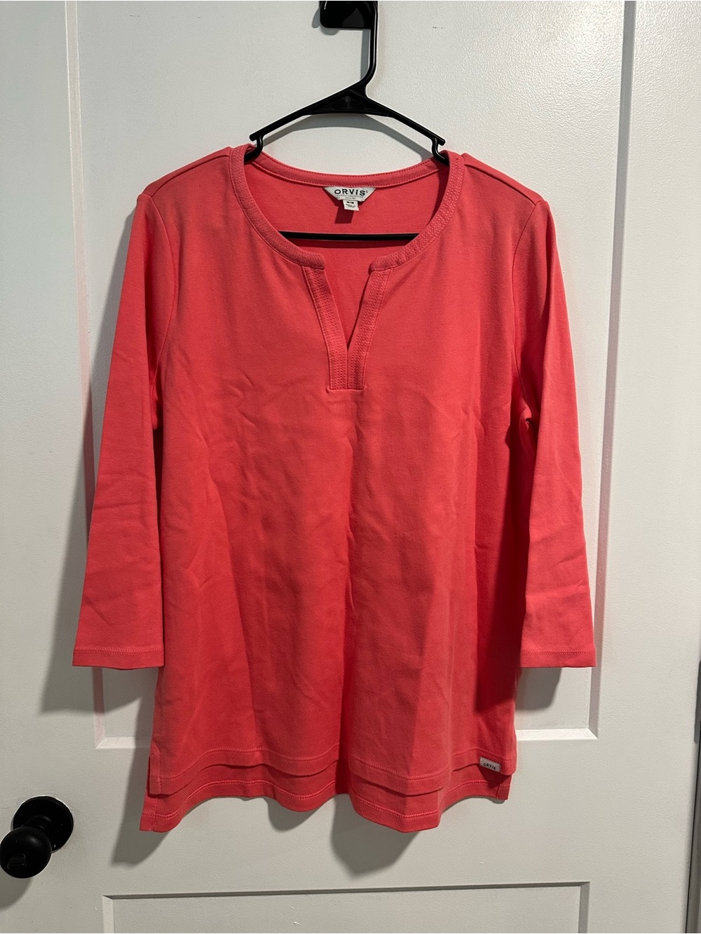 Orvis Coral Split-Neck 3/4 Sleeve Tunic